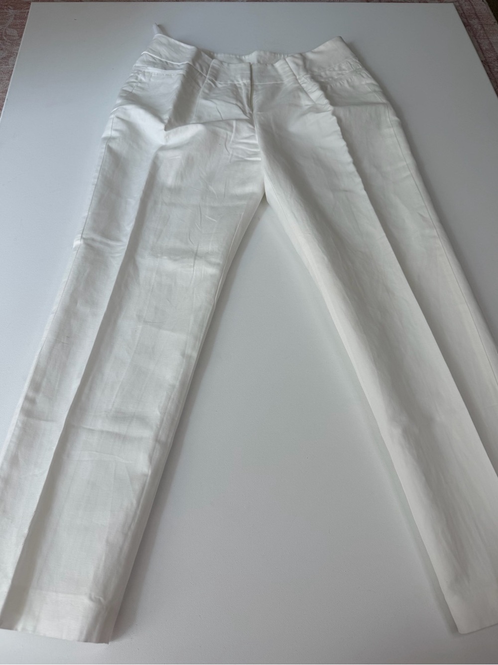 Episode White Straight Leg Dress Pants Women’s Size 12 Minimalist Trousers - Picture 2 of 8
